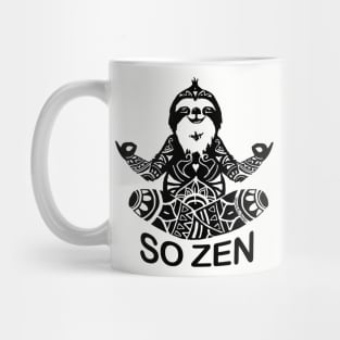 Yoga Sloth So Zen Meditation Mug